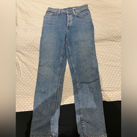 Redone high waist stovepipe jeans - Picture 2 of 4